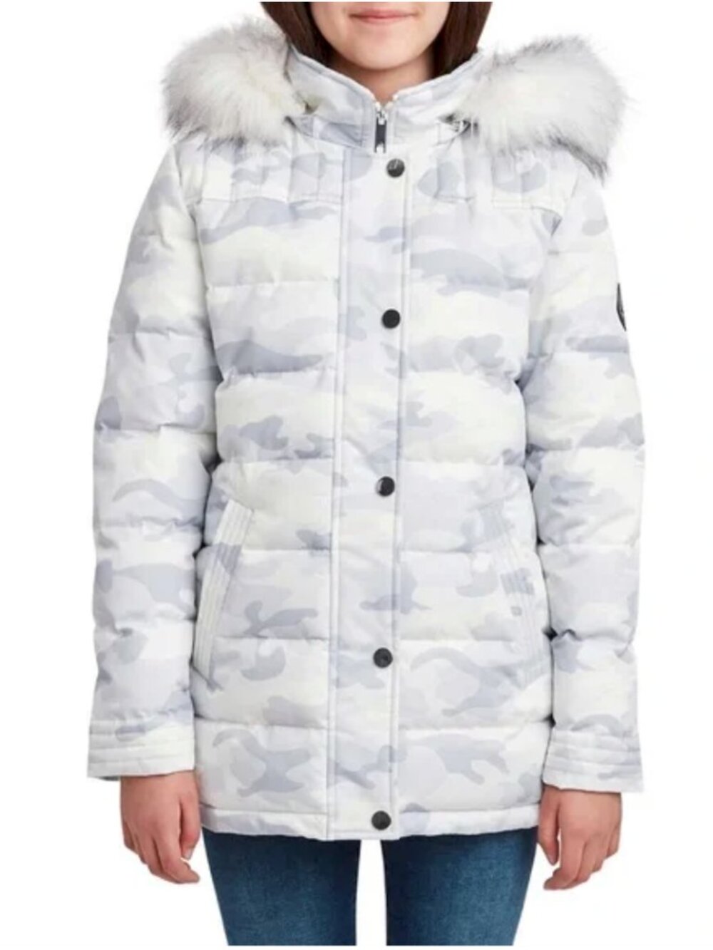 HFX Youth Parka Jacket White XS